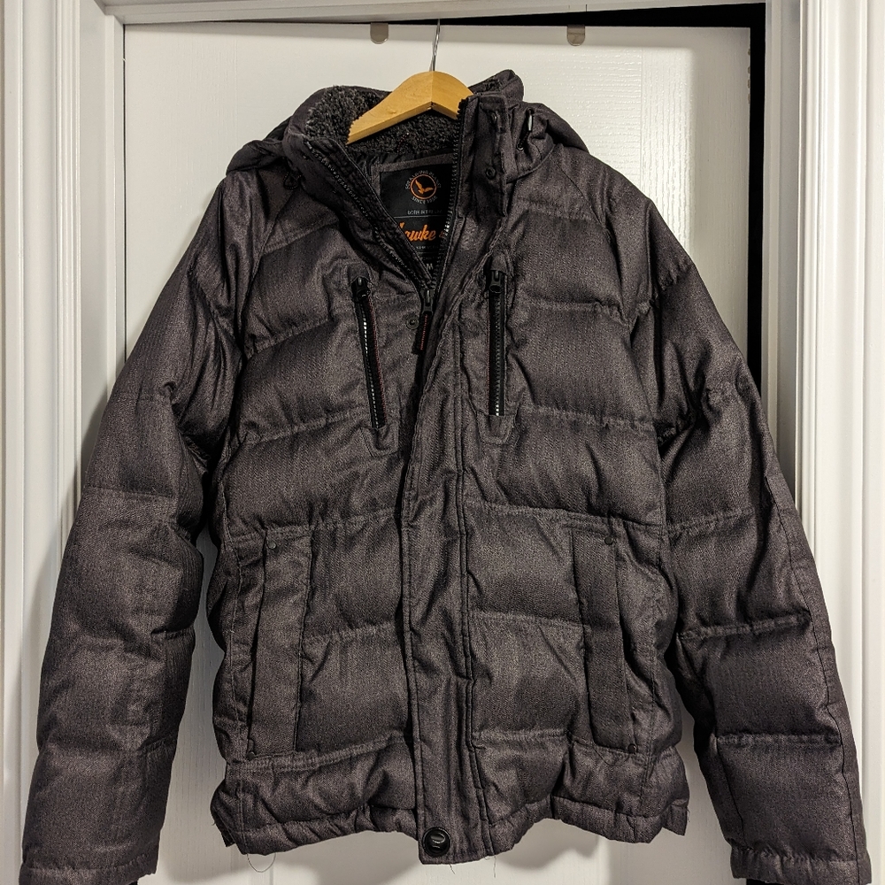 Hawke&Co Man's winter jacket. Duck down and feather filled. Like new.